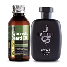 Ayurvedic Beard Oil & Tattoo Cologne - Perfume for Men